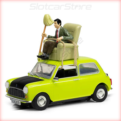 Scalextric C4334 Mini ''Mr. Bean Do-It-Yourself'' Citron Green 1:32 Auto Slotcar