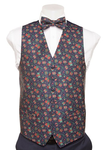 Michelsons of London Navy Pudding Waistcoat - Picture 2 of 5