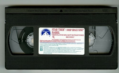 Star Trek: Deep Space Nine - Episode 5 - Babel (VHS, 1996) - Picture 6 of 6