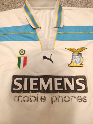 PUMA S.S. LAZIO 2000/2001 football soccer JERSEY - 100 years
