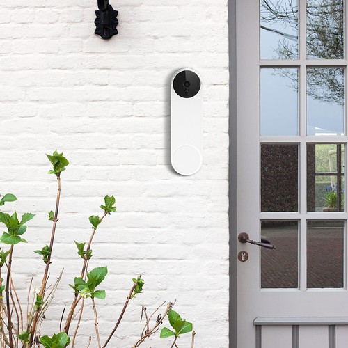 Doorbell Silicone Cover Case Doorbell Accessories for Google Nest (White) - Afbeelding 4 van 8
