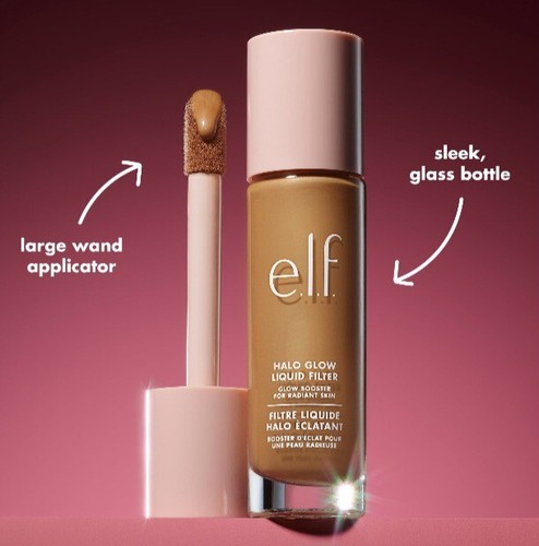e.l.f. Halo Glow Liquid Filter Highlighter Shade 2 Fair Light Beige 1.06 fl oz - Picture 11 of 17