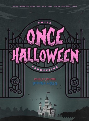 TWICE FANMEETING ONCE HALLOWEEN OFFICIAL GOODS T-SHIRT T-SHIRTS XL SIZE VER. A - Picture 4 of 4