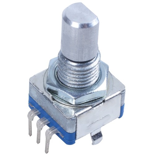 20-point shaft Detents encoder and 360 degree rotary with push button +4046 - Picture 1 of 1
