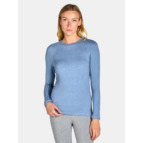 Reebok Base Layer Langarmshirt blau Damen Übergröße 2XL