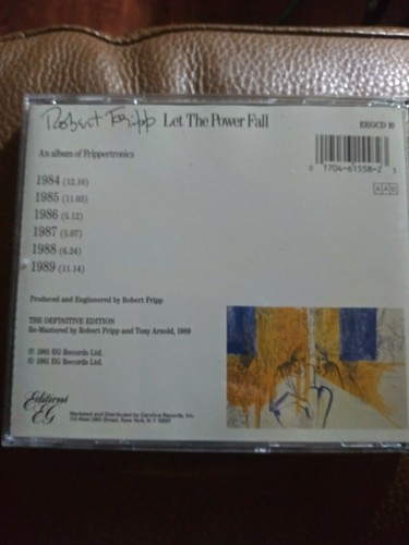 RARE L NEW - Let The Power Fall Robert Fripp CD (1989) BRIAN ENO - Picture 2 of 4