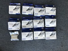 Lot if 12 Epson T007201 Black Ink Cartridge Stylus Photo 780 825 870 890 READ