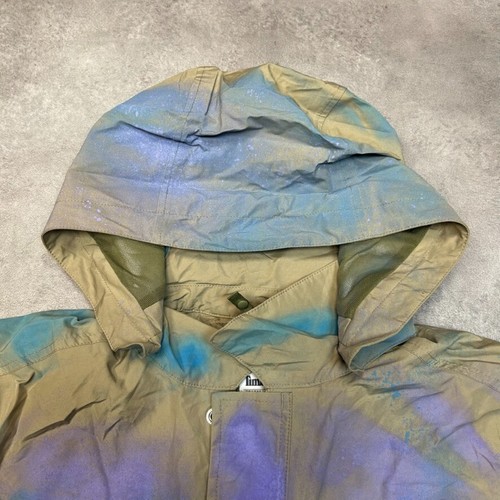Timberland Dryvent Rain Jacket Mens 2XL Vintage Tie Dye Full Zip Coat, Green - Picture 2 of 9