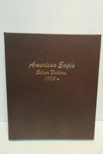 Lighthouse Coin Album For American Silver Eagles From 1986-2021 With Slipcase
