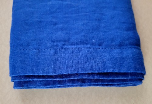 Pottery Barn Cotton Belgian Flax Linen Tabletop Everyday Runner Blue 18x90" NWT - Picture 10 of 12