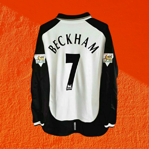 MANCHESTER UNITED 01/02 - Retro - BECKHAM # 7 - Medium (USA-Small) Reversible - Picture 16 of 23