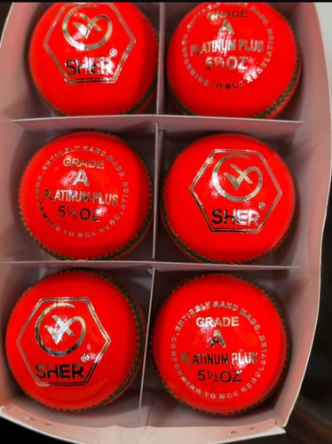 Pink, red, Yellow, cricket balls T20 40 Overs Match Hand Stitched Tap Quality - Picture 9 of 20