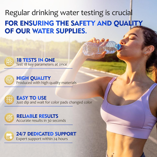 125 ct Drinking Water Test Strips - Home, Well Water Testing Kit for Lead, Hardn - Picture 5 of 6