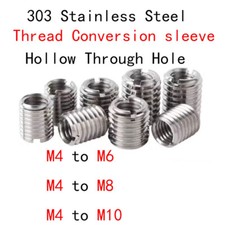 M4-M6 M8 M10 inner outer threads SUS303 slotted Nut Reducer Thread Conversion