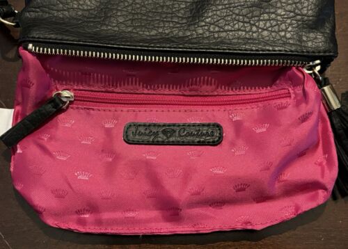 Juice Couture Braccialetto Vintage primi anni 2000 Pelle Nera Interno Rosa - Foto 12 di 15