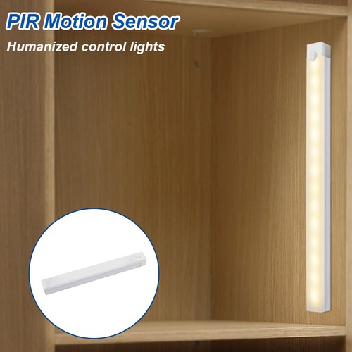 LED Motion Sensor PIR Light Wireless Night Light Closet Stair USB Rechargeable - Picture 2 of 14