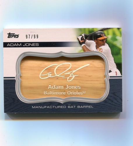 2010 TOPPS UPDATE ADAM JONES BAT BARREL 97/99 - Picture 1 of 1