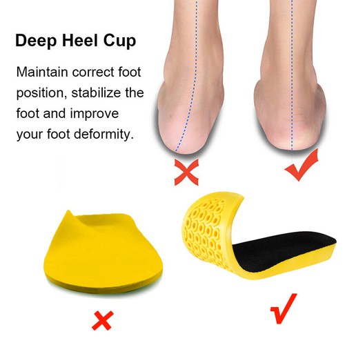 Latex Memory Foam Insole Breathable Orthopedic Sport Shoe Pads Insert Cushion US - Picture 5 of 27