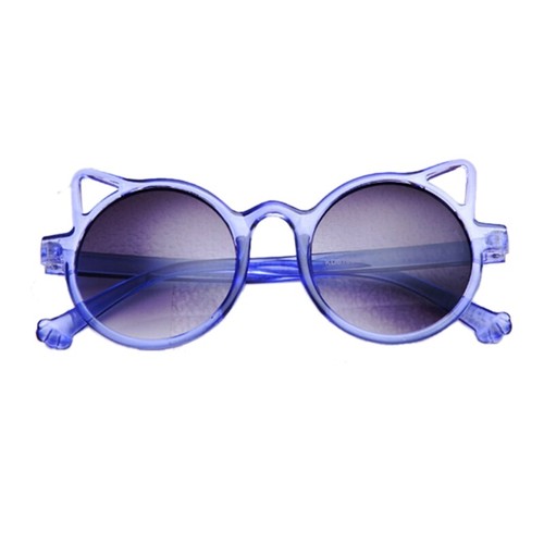 Children s Colors Cartoon for Sun Glasses for Cat Ears Round Glasses for Girls B - Picture 2 of 10
