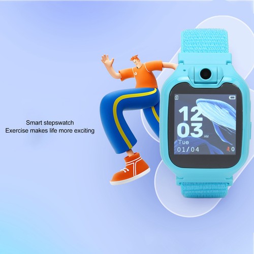 2G GSM Kids Cell Phone Watch 300000 Pixels 1.54in Color Touch Screen 400mAh NEW - Afbeelding 9 van 18