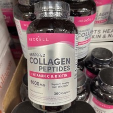 NeoCell Grassfed Collagen Peptides  Vitamin C Biotin 6000mg 360 Capsules