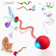 New Upgraded Cat Ball Toy - Speedy Tail 2.0 Cat Toy, Interactive Cat Toy Ball...