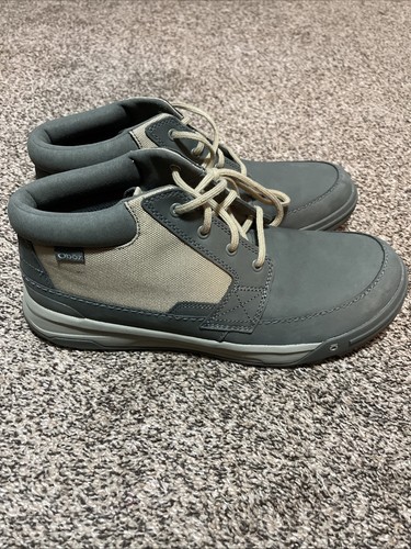 Oboz Burke Chukka Mens Hiking Boot Sz 13 Nimbus Gray Lace Up Mid Top Waterproof - Picture 1 of 11