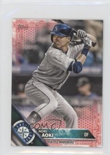 2016 Topps Mini Topps Online Exclusive Pink /5 Norichika Aoki Nori Aoki #386