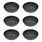 4 Inch Mini Tart Pan Set, 6 Packs Tart Pan With Removable Bottom, Nonstick Ca.