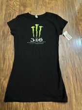 NWT Girls Small 6-8 John 3:16 Christian Monster Energy Parody Graphic T-Shirt OB