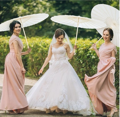 33 Inches Paper Umbrellas Decorative Chinese Japanese Parasol Umbrella - Picture 7 of 9