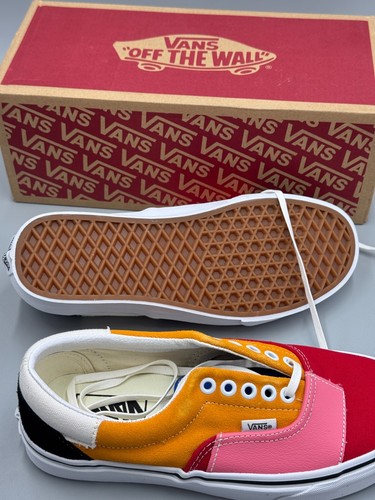VANS Era Canvas Colorblock Patchwork Sneaker Shoe Women Sz 8 EU 38.5 VN0A38FRVMF - Picture 7 of 10
