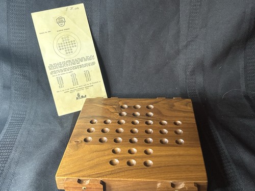 Vintage Berea College KY Student Craft Industries Marble Puzzle Game In Box - Picture 8 of 8
