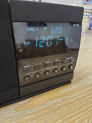 Sangean Proton RS-330 Digital AM/FM Clock Radio Alarm Tested, Good Condition - Picture 2 of 9