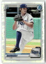 2020 Topps Bowman Chrome MLB No. BD-66 Hunter Barnhart Refractor