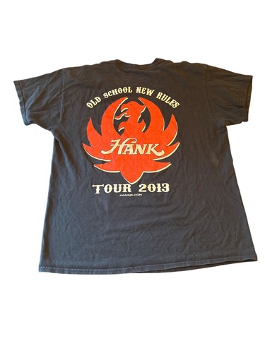 Hank Williams Jr. Bocephus Tour 2013 T-Shirt Large Black Music Band T - Picture 5 of 5