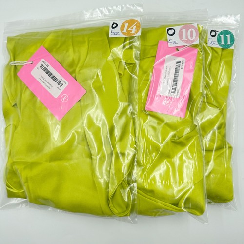 Amanda Uprichard Joanne Silk Cocktail Party Dress Lime Backless XS XSmall Halter - Picture 5 of 5