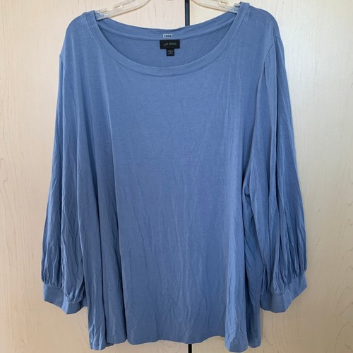 J.Jill WEAREVER Collection Damen 3/4 Ballonärmel Bluse Blau Übergröße 4X - Bild 4 von 13