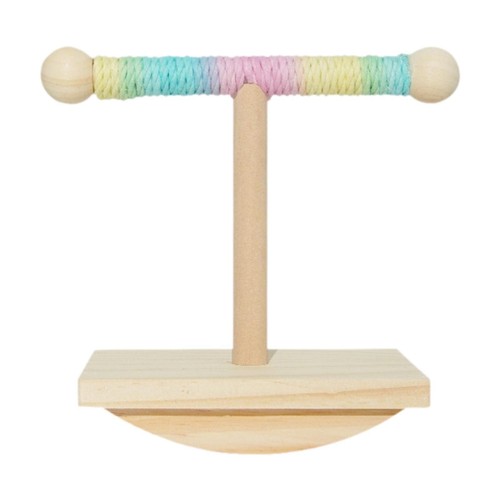 Bird Training Stand Parrot Perch Stand Playing Wood Portable Interact Desktop - Picture 2 of 7