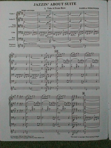 Jazzin' About Suite for string orchestra (easy) Faber School sheet music - Picture 3 of 3