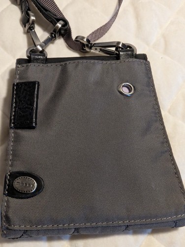 Mosey 10 Plastikflaschen umfunktioniert Geldbörse Tasche grau Nylon schwarzer Rand Crossbody - Bild 3 von 5