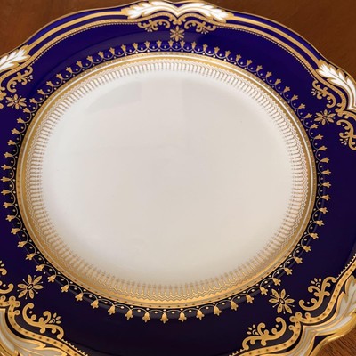 【希少品】スポード ★LANCASTER COBALT★パーティプレート Rare Spode Lancaster Cobalt Party Plate | eBay