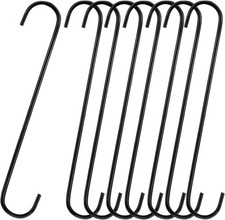 8 Pack S Hooks Heavy Duty 12 Inch Large S Shape for Hanging 12inchShook 