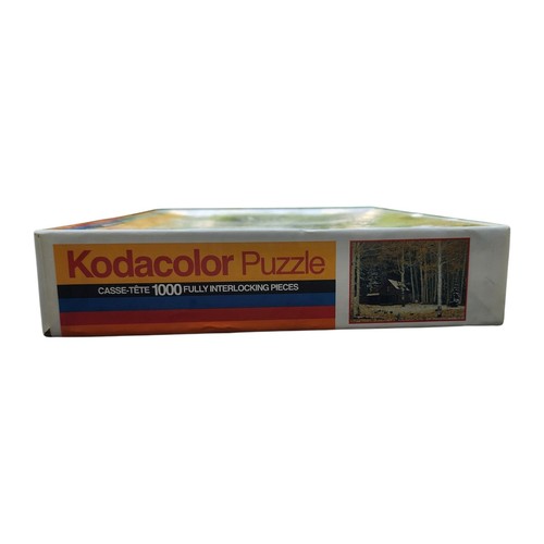 Vintage Kodacolor Puzzle 1000 Teile Aspen Cabin Kodak #77777 RoseArt werkseitig versiegelt neu im Karton - Bild 4 von 6
