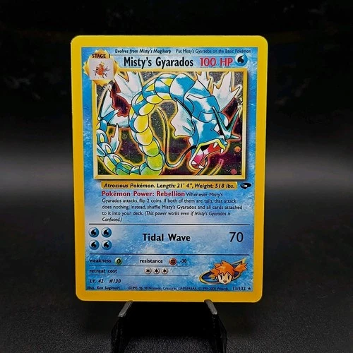 Pokémon TCG Misty's Gyarados Holo Rare Gym Challenge 13/132 Unlimited Edition