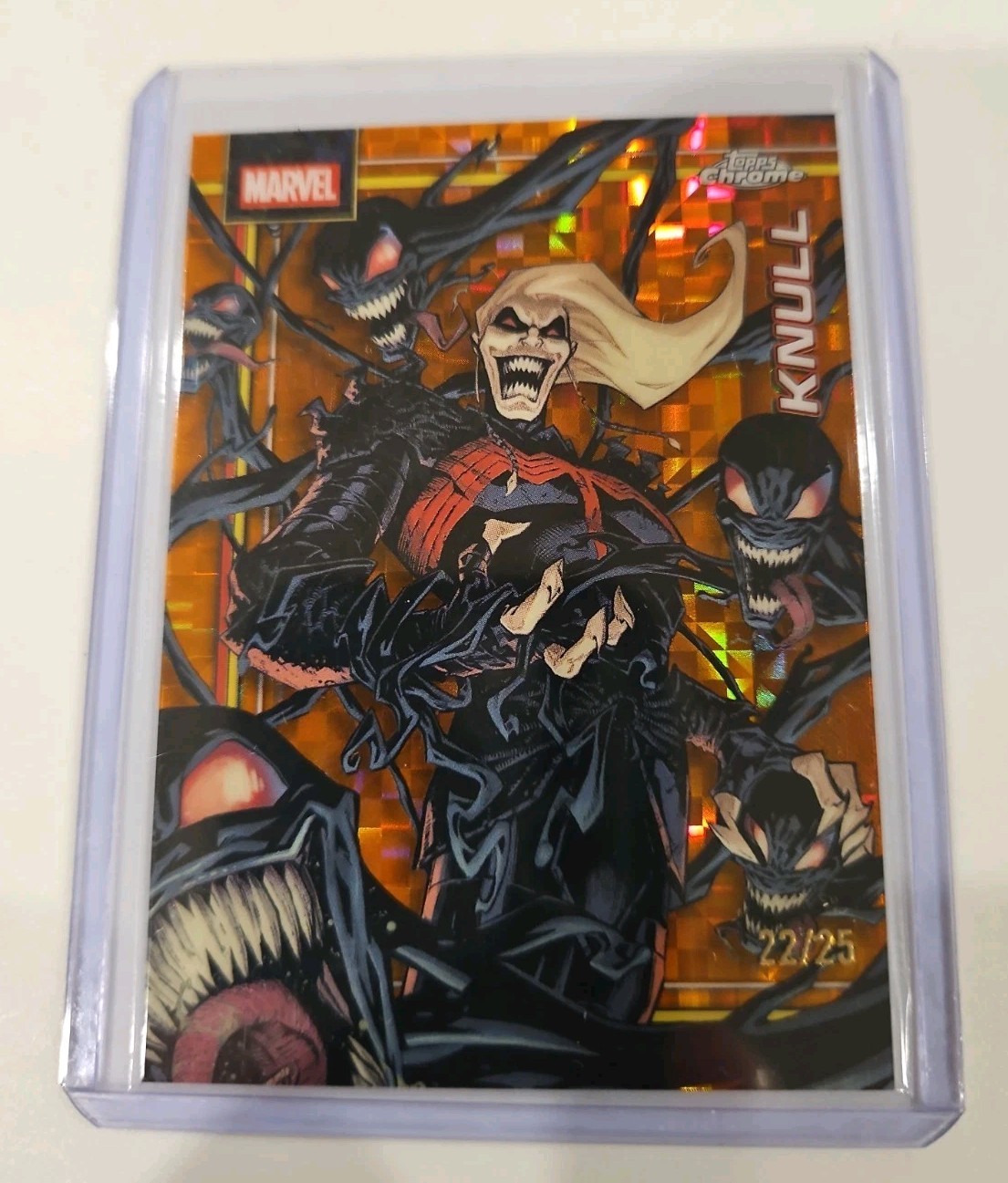 2026 Topps Chrome Marvel Knull #129 Orange X-Factor 22/50 Card