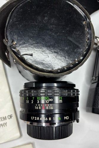 Minolta X-7A 35mm film camera 4 Lenses With Flash Manuals Lens Cases Film - Picture 8 of 14