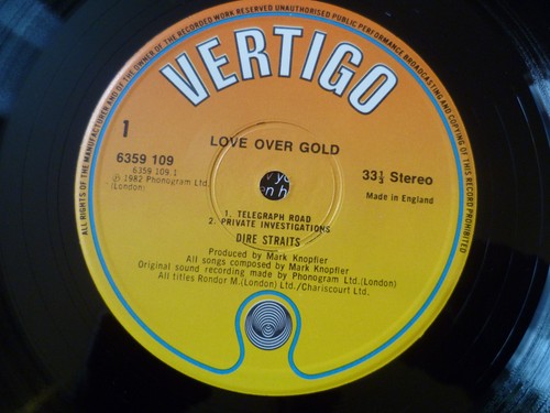 Dire Straits Love Over Gold 1982 UK Vinyl LP + Inner Excellent Condition - Picture 5 of 7