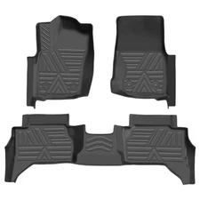 TPE Floor Mats Fit For 2024-2025 Toyota Tacoma Double Cab All Weather