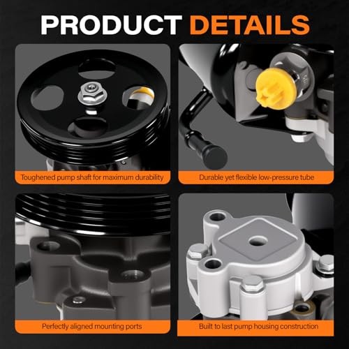 Power Steering Pump with Pulley Fits for Tacoma 4Runner T100 3.4L V6 21-5229 - Picture 5 of 8